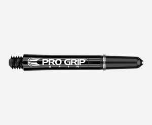 Target Darts Pro Grip Spin White Medium Length Dart Shafts Multipack (Pack of 9)