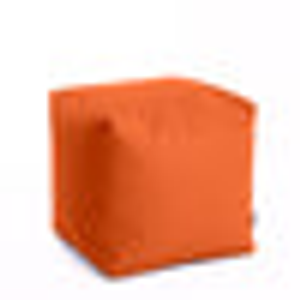 Avalon Pouf Cubo ecopelle Jazz Classica dimensioni 50x50x H 45cm - Arancio