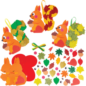 Kits de décoration à mélanger et assortir écureuil feuillu
