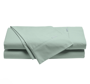 Heston 300THC Cotton Percale Mega Sheet Set Range Sage