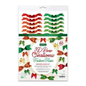 3D Bow Creations - Festive Flair, 60 Double Sided Bows