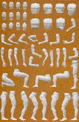 Preiser 45900 Adam Combination Kit (6) Unpainted Figures G Gauge