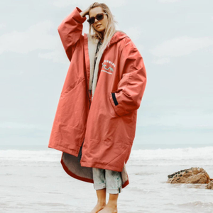 Bleubird Nordic Adults Waterproof Changing Robe - S/M / Coral