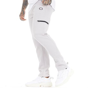Criminal Damage Mens Dalston Joggers Light Grey