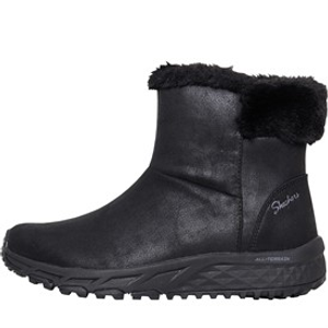SKECHERS Womens Escape Plan Cozy Collab Boots Black