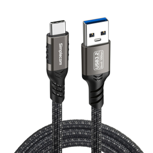 Simplecom USB-A to USB-C Data and Charging Cable USB 3.2 Gen2 10Gbps CAU510 - 1m