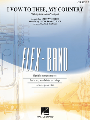 I Vow To Thee, My Country (with opt. vocal) - Band Set & Score 