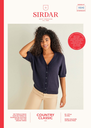 Cardigan in Sirdar Country Classic 4 Ply (10242)