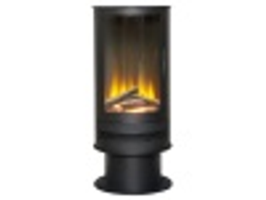 Acantha Orbit Cylinder Electric Stove with Remote in Black