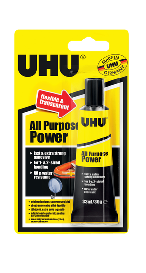 UHU 33ML All Purpose Flexible & Transparent Power Glue