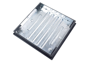 600 x 600 x 80 Recessed Manhole Cover & Frame Galvinised 10T GPW CD791R