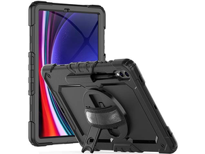 Rugged Impact Case for Samsung Galaxy Tab S9+ - Classic Black