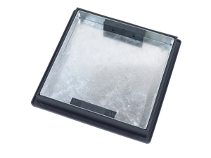 220 - 300mm Diameter x 52mm Square To Round Sealed Recessed Locking Manhole Cover and Frame T1G3