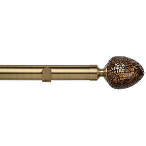 Alexia 28mm Eyelet Curtain Pole Antique Brass