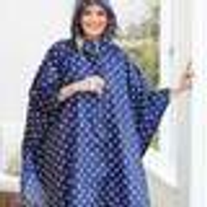 Zip Poncho Raincoat – Teal