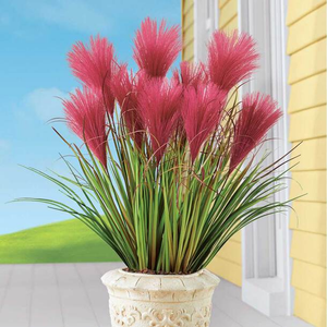 Triple Flower Faux Pampas Grass (Pack of 3) -