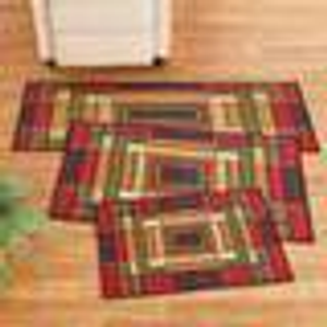 Elegant colour block skid-resistant accent ru