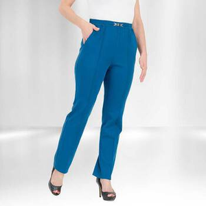 Easylife Ponte Tailored Pants in Cobalt, Size 10