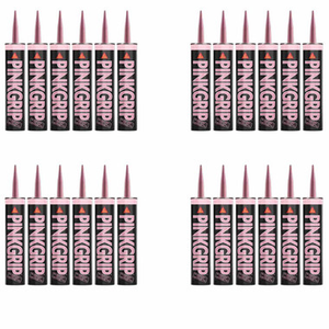 Sika® Pinkgrip® Solvent-Based Grab Adhesive 350ml, Pink (24 Pack)