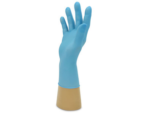 Nitrile disposable latex and powder free gloves blue, large, 50 pairs