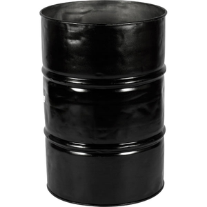 55 Gallon Black Steel Drum Reconditioned (No Cover)