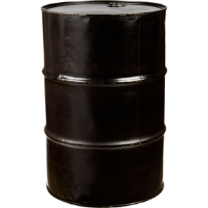 55 Gallon Black Tight Head Steel Drum Reconditioned UN Rated 2" & 3/4" Fittings Unlined