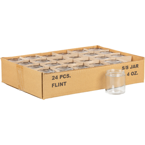 4 oz. Straight Sided Glass Jar 58mm 58-400 24/cs