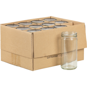 8 oz. Paragon Glass Jar 58mm 58-400 12/cs