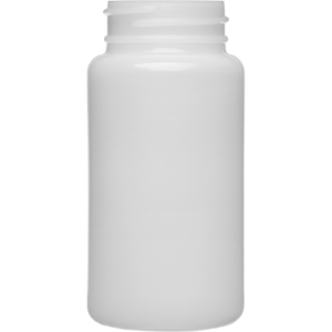 4 oz. (120 cc) Natural HDPE Plastic Packer Bottle 38mm 38-400