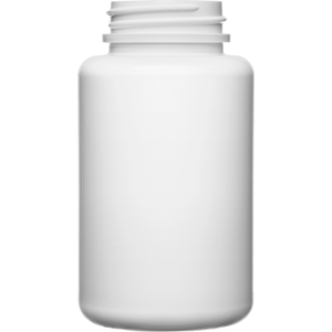 5 oz. (150 cc) White HDPE Plastic Packer Bottle 38mm 38-400