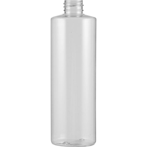 16 oz. Clear PVC Plastic Cylinder Bottle 28mm 28-410