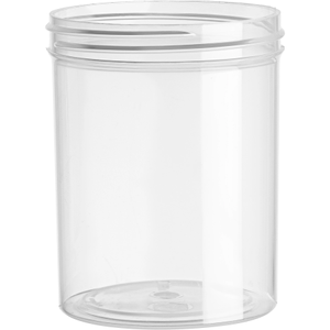 8 oz. Clarified Natural PP Plastic Jar Straight Sided 70mm 70-400