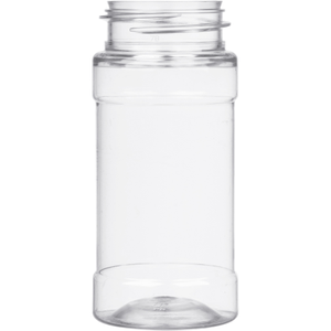 4 oz. Clear PET Plastic Spice Jar 43mm 43-485 16.5 Grams
