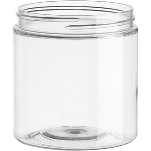 8 oz. Clear PET Plastic Jar 70mm 70-400