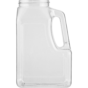 32 oz. Clear PETG Plastic Premier Oblong Jar with Handle 63mm 63-400