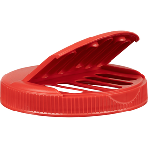 110mm 110-400 Red Slotted Flapper Cap 5 Slots Unlined