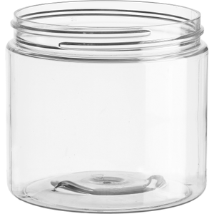 16 oz. Clear PET Plastic Jar Straight Sided 89mm 89-400