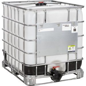 275 Gallon IBC Tote Rebottled UN Rated 2" Camlock Valve Steel/Composite Pallet