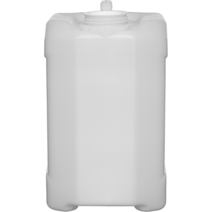 2.5 Gallon (10L) Natural Plastic Tight Head Container, Tamper Evident 70mm (6TPI), No Vent Stem