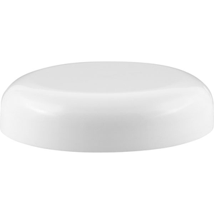 70mm 70-400 White Plastic Dome Cap w/Pressure Sensitive Liner