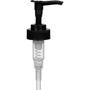 0.06 oz. Black Dispensing Pump 10" Dip Tube 28mm 28-400