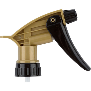 Black/Gold Acid Resistant Trigger Sprayer 9-1/4" Dip Tube 28mm 28-400