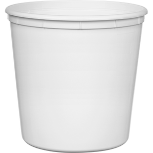 190 oz. White HDPE Plastic Round Container L811