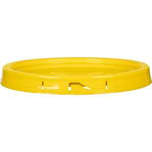 5 Gallon Shell Yellow Tear Strip Plastic Pail Lid w/Gasket (P4 Series)