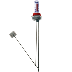 Therma™ Stainless Steel Liquid Level Gauge for 350 Gallon IBC Tank 2" NPT for Petroleum-Based Liquids