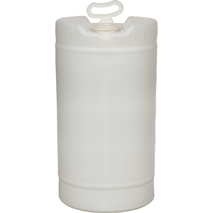 15 Gallon Natural Tight Head Plastic Drum UN Rated 2" & 3/4" Fittings
