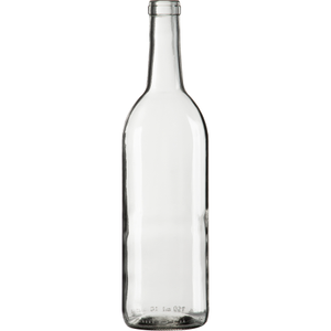 750 ml Clear Bordeaux Wine Bottle Cork
