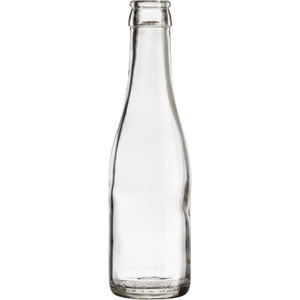 187 ml Clear Champagne Bottles Pry-Off Crown 26-609