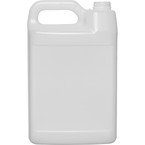 1 Gallon Natural HDPE Plastic F-Style Bottle 38mm 38-400 140 Grams