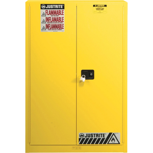 Sure-Grip® EX Combustibles Paint & Ink Safety Cabinet 60 Gallon M/C Doors Yellow